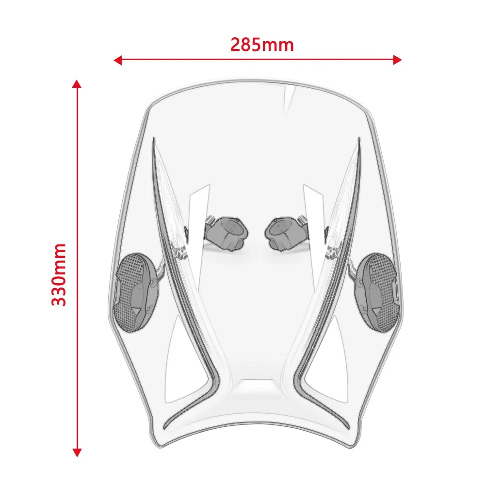 Motorcycle Windshield Universal Windshield Universal Bracket for CC110 CC 110  Windshield Cover Guard_voghion.com