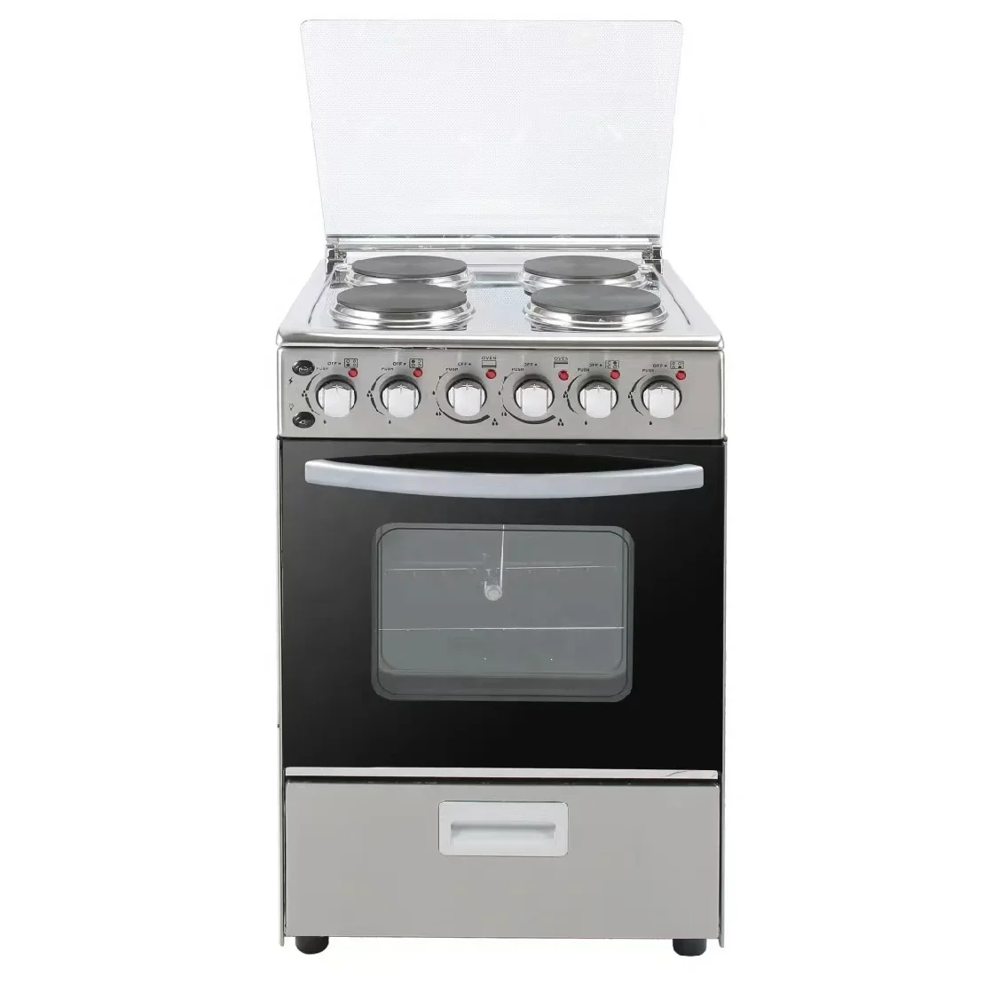 Gas Stove With Oven, Upright Connected, 6-6, 4-burner Multifunctional Integrated Oven 5