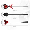 Feather Pu Leather Paddles,,Whip Spanking Flogger Role Play Horse Riding for Horse Training Crop Equestrian bat 2