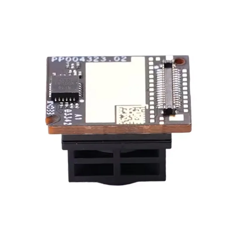 Vue latérale de l'objectif caméra DJI O4 Air Unit original, avec logo DJI et connecteur.