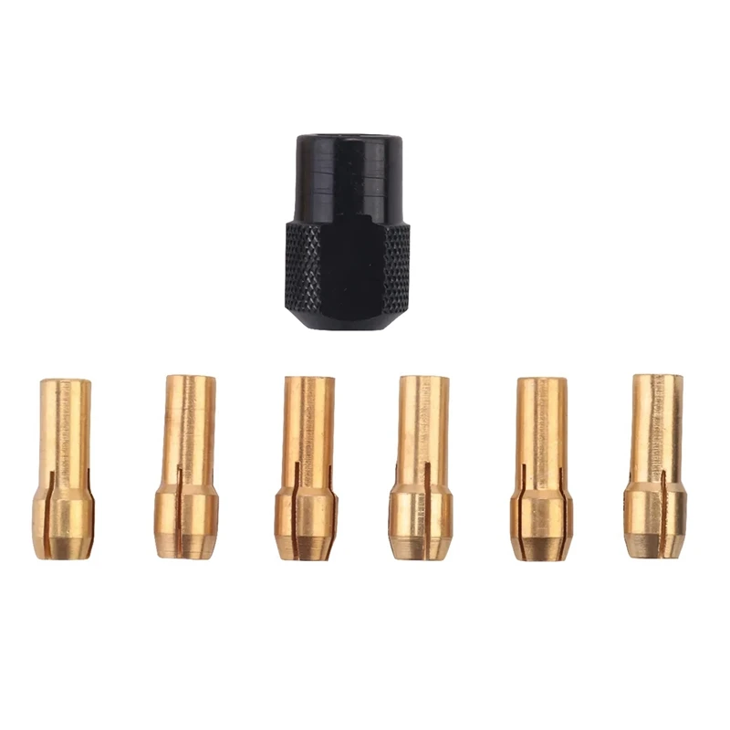 

14Pcs For Dremel Brass Collet 1.0/1.6/2.0/2.4/3.0/3.2 +For Dremel Check M8X0.75