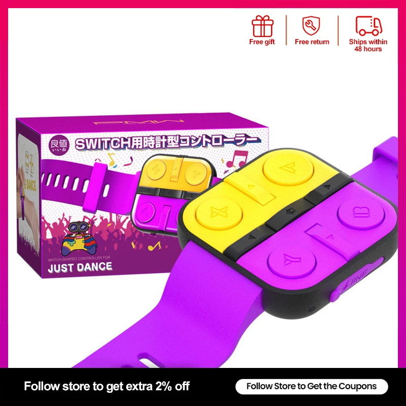 

For Switch Just Dance Body Feeling Watch Wireless Wrist Band Strap Sweatproof Strong Battery Life Adjustable JOY-CON