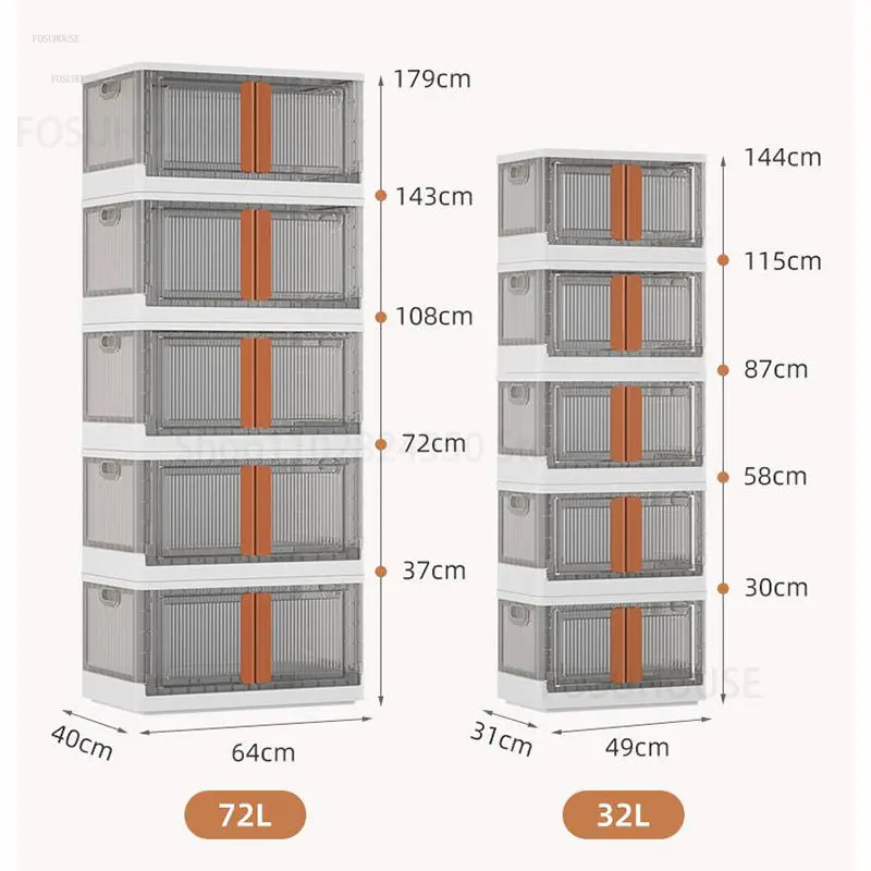 Modern Plastic Kitchen Cabinets Floor-to-ceiling Flip Storage Cabinet Home Multi-function Pot Cabinets Bedroom Storage Furniture 5