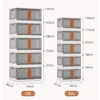Modern Plastic Kitchen Cabinets Floor-to-ceiling Flip Storage Cabinet Home Multi-function Pot Cabinets Bedroom Storage Furniture 5