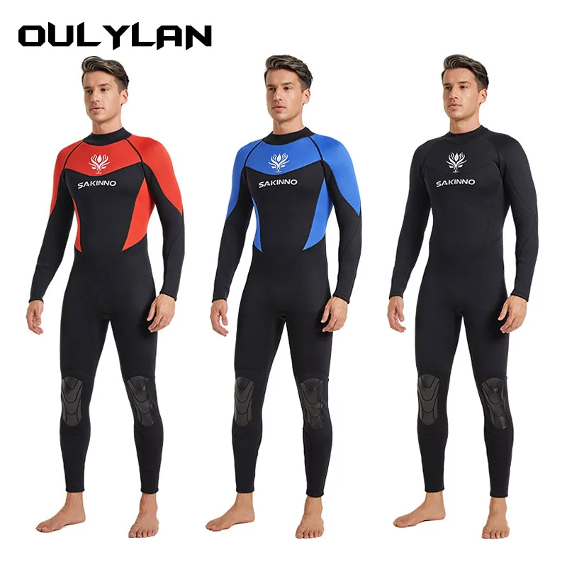 

OULYAN 3MM Diving Suit Neoprene Scuba Men Underwater Fishing Snorkeling Wetsuit Surf Spearfishing Windsurf Wet Suit Clothes for