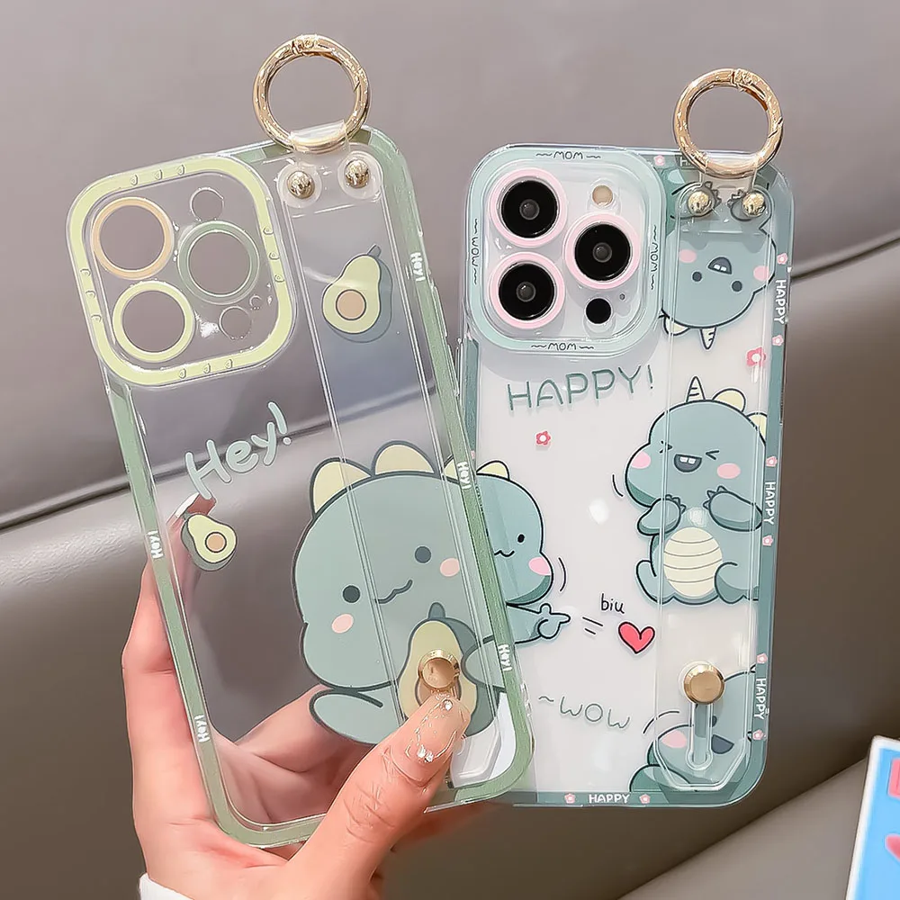 SoCouple Dinosaur Wrist Strap Holder Phone Case
