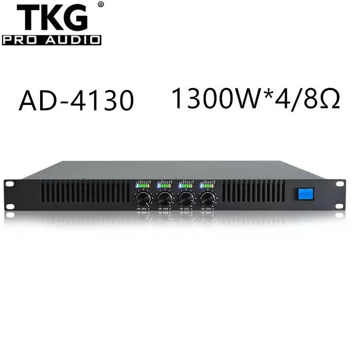 TKG AD-4300 RMS 1300 Вт 4-канальный сабвуфер Профессиональный dj 1u цифровой усилитель