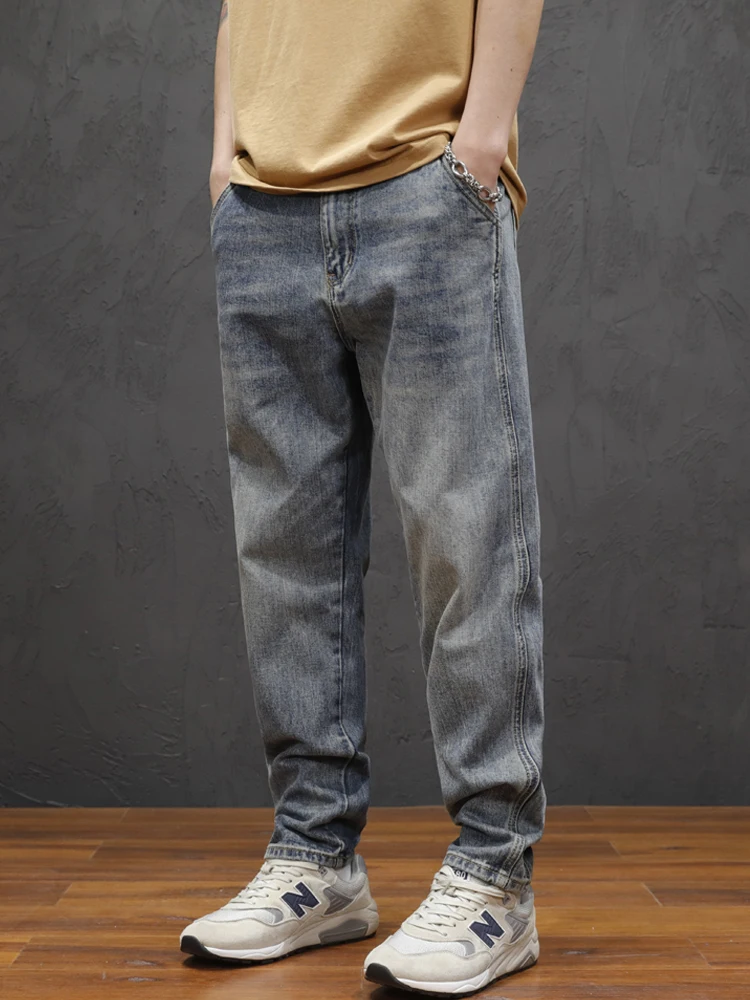 

New Comfortable Jeans for Men 2022 Men's Fashion Jeans Classic Style Stretch Loose Jean Pants Male Brand Denim Trousers Z59
