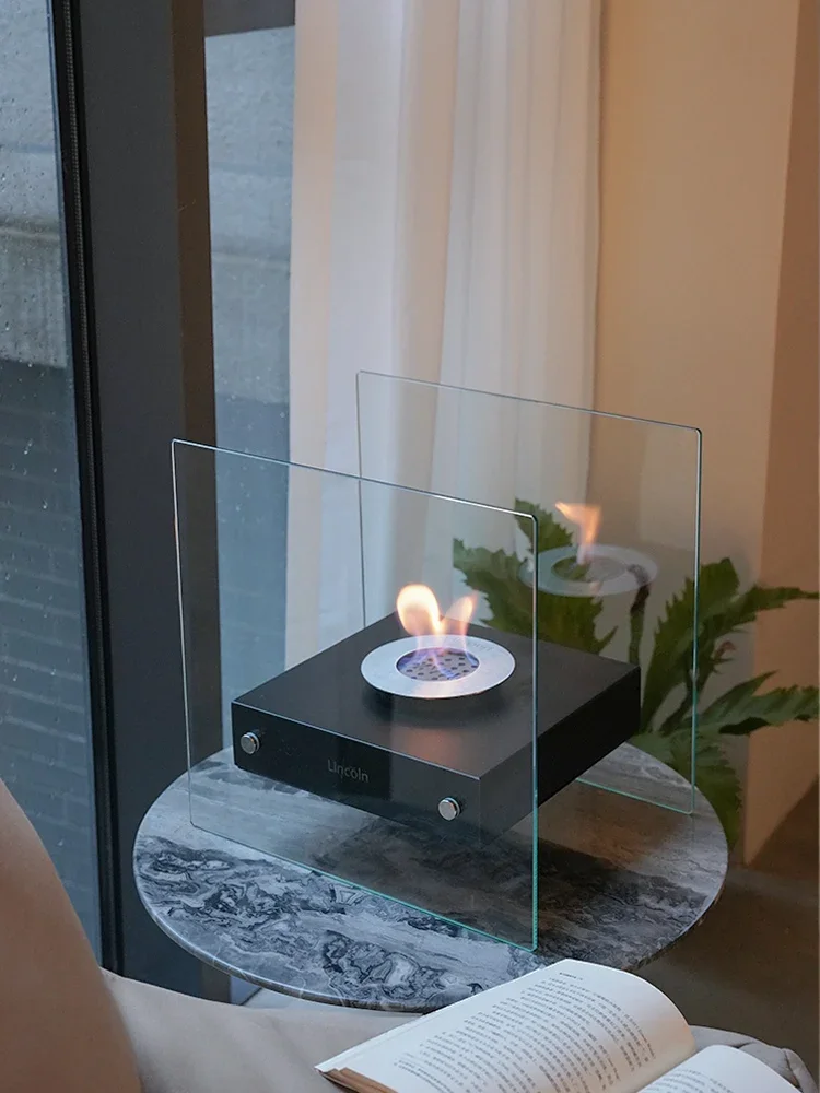 

Bogang fireplace independent household true flame alcohol ins wind Christmas gift tabletop decoration