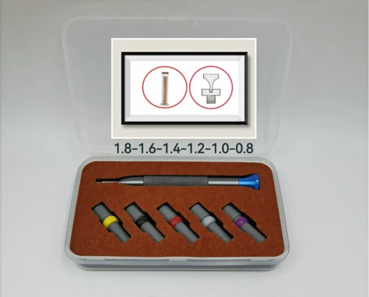 

New Anti-Skip T Shape Watch Screwdriver Set 0.8-1.8mm Size for Rlx