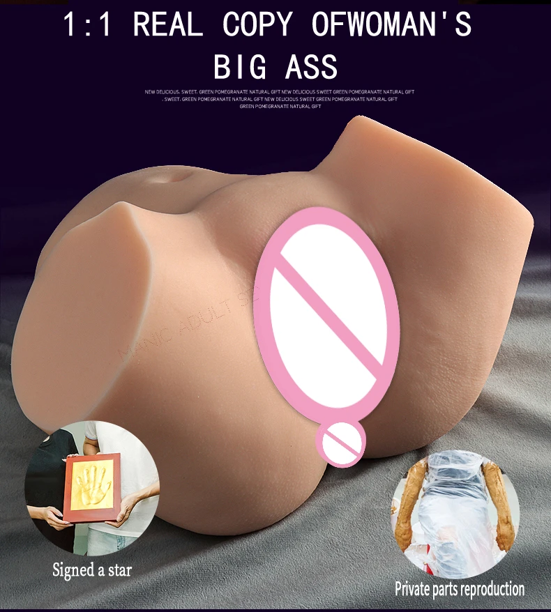 Tanie Bardzo realistyczne męskie masturbatory silikonowe Big Ass Man Sex zabawki realistyczne skóry sklep
