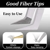 Fiber Tip Lashes Tweezers with Fiber Tip Tweezers Eyelash Extensions Stainless Steel Lash Tweezers for Eyelash Extension Tweezer 3