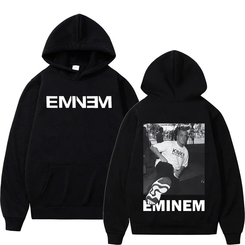 

Худи Rapper Eminem Graphic для мужчин и женщин, Повседневная осенне-зимняя толстовка, модный готический пуловер в стиле хип-хоп, худи, флисовая уличная одежда