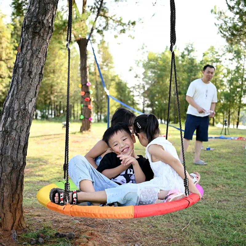 

Six Color Canvas Outdoor Courtyard Square Children's Swing Bird's Nest Swing