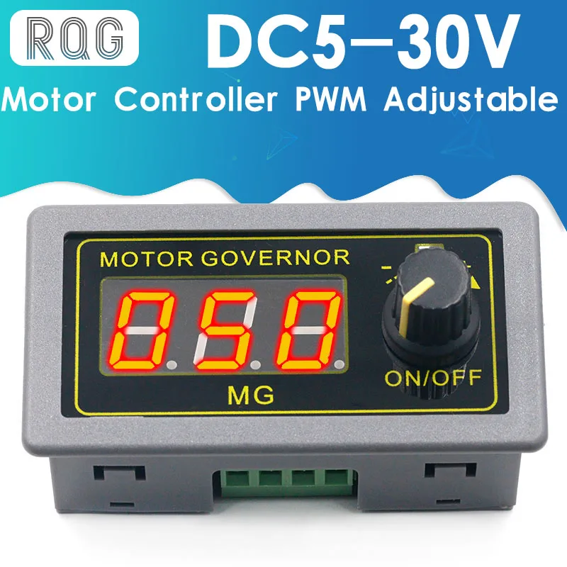 DC 5-30V 12v 24v 5A Motor Controller PWM Adjustable Speed Digital display encoder duty ratio frequency MAX 15A ZK-MG | Обустройство
