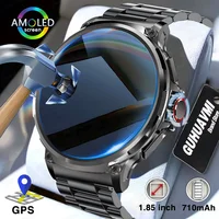 New 710 Mah Big Battery 1.85Inch Ultra HD Display Men smartwatch GPS Sport Track HD Bluetooth Call For Huawei Xiaomi Smart Watch 1