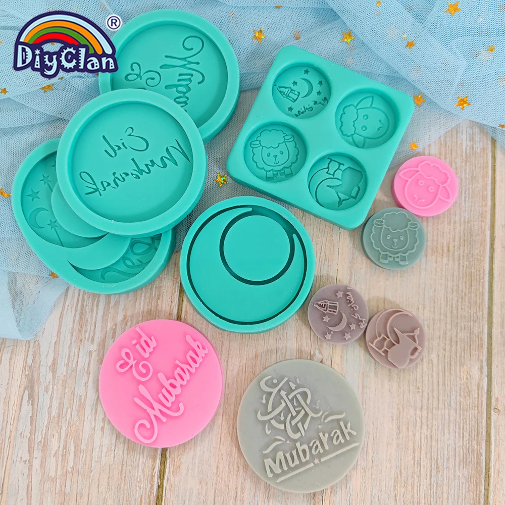 Ramadan Silikonform Muslimische Arabische Schrift Mond Fondant Kuchendekoration Werkzeuge Keks Dessert Handwerk Schokolade Backen Epoxidharz-Gießform – Detail 8