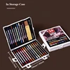Woodless Pastel Pencils 24 Colors 7mm Core Artist Grade Chalk Charcoal Pencil Great Blending and Layering Sketching in Case 4