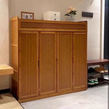 Modern Bamboo Rack Storage Shoe Cabinet Organizer Living Room Luxury Designer Shoe Cabinets Closet Display Home Furniture 1
