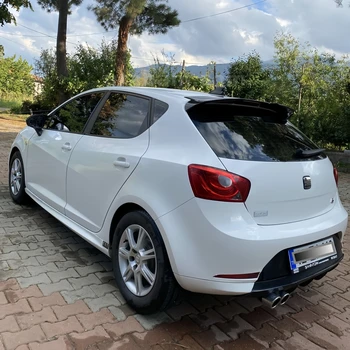 Spoiler Posteriore Nero Lucido per Seat Ibiza MK4 6J 5 Porte TSI TDI FR Hatchback 2008-2017, Accessorio Tuning per Carrozzeria