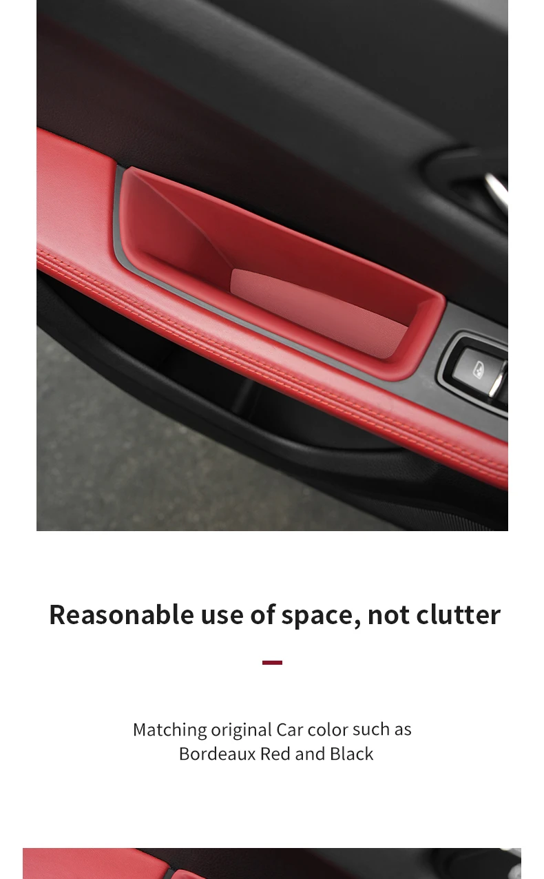 Für Porsche Macan 2014-2024 Auto Organizer Türgriff Lagerung Box Vorne Hinten Tür Armlehne Schutz Schlüssel Telefon Halter zubehör – Detail 2