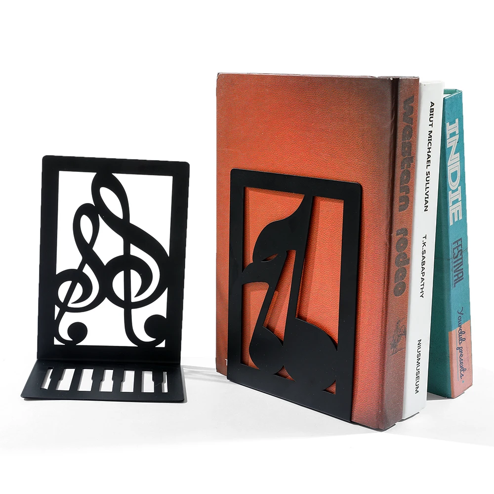 Flatware Book Ends Bring Heavy Duty Metal Bookends Office Desktop Home for Book Lovers Office supplies Book rack 6