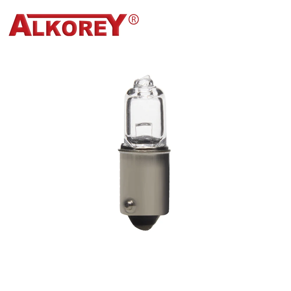 Alkorey-Lámpara de señal halógena para coche, luz de separación halógena de cristal de cuarzo, H10W, 12V, 10W, BA9S, 10 unidades