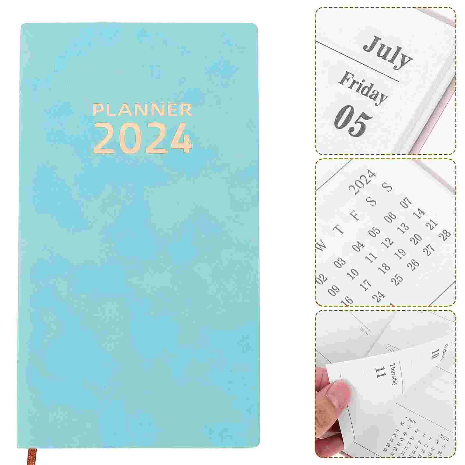 

2024 Schedule Books Agenda Notepad Monthly Weekly Daily Calendar Planner Notepads English Version Notebook 2024 Appointment