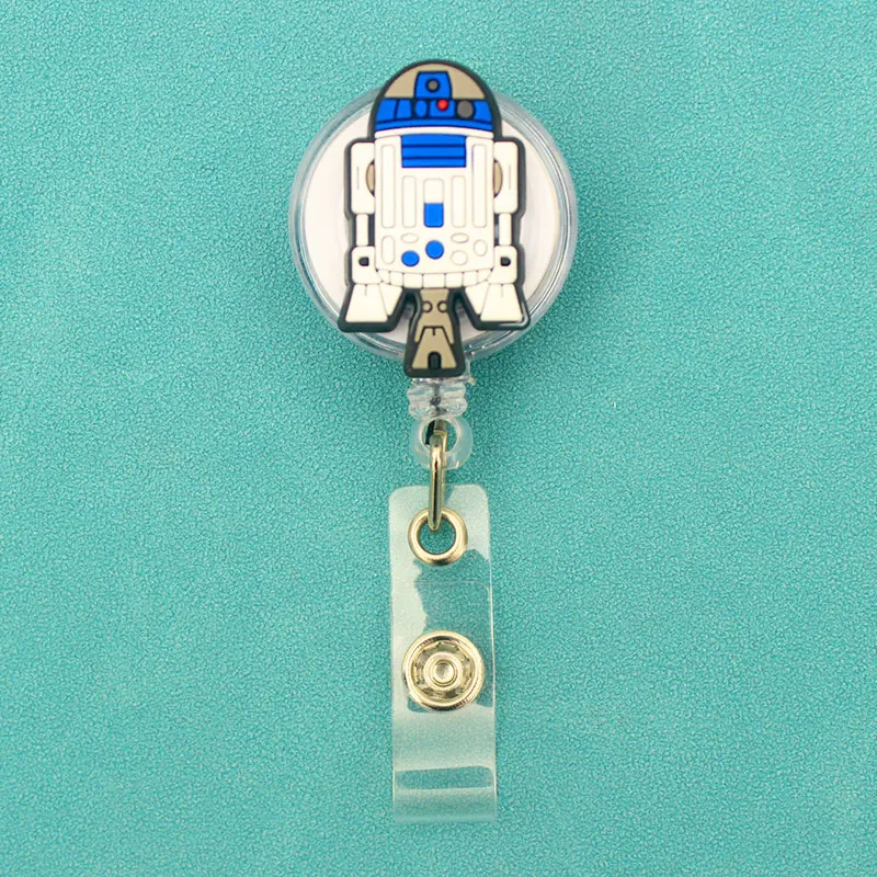KKZ756 Keychain Retractable Student Badge Reel Clip Cartoon Baby Yoda IC ID  Card Badge Holder Gift - AliExpress