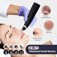Portable Diamond Microdermabrasion Machine Facial Peeling Device Exfoliation Vacuum Blackhead Remover With 4 Diamond Peeling Tip 1