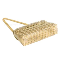 Multi-color Square Evening Bag Clutch Luxury Shoulder Bag Hand Armpit Chain Wedding Party Rhinestone Elegant Exquisite Handbag - Image 6
