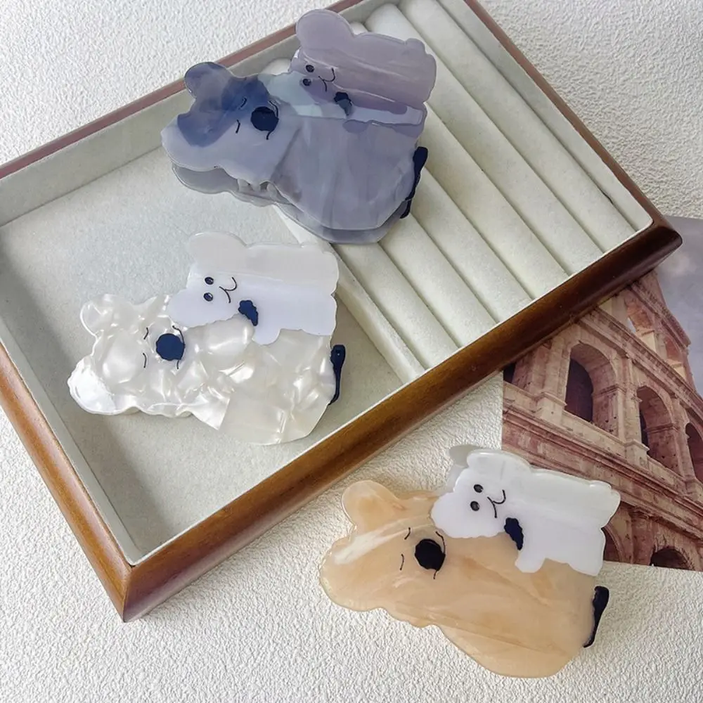 Pepper Bear Acetato Animal Hair Claw Fashion Cartoon Grab Clip Shark Clip Accessori Per Capelli Con Acido Acetico Clip Per Capelli Koala Girl