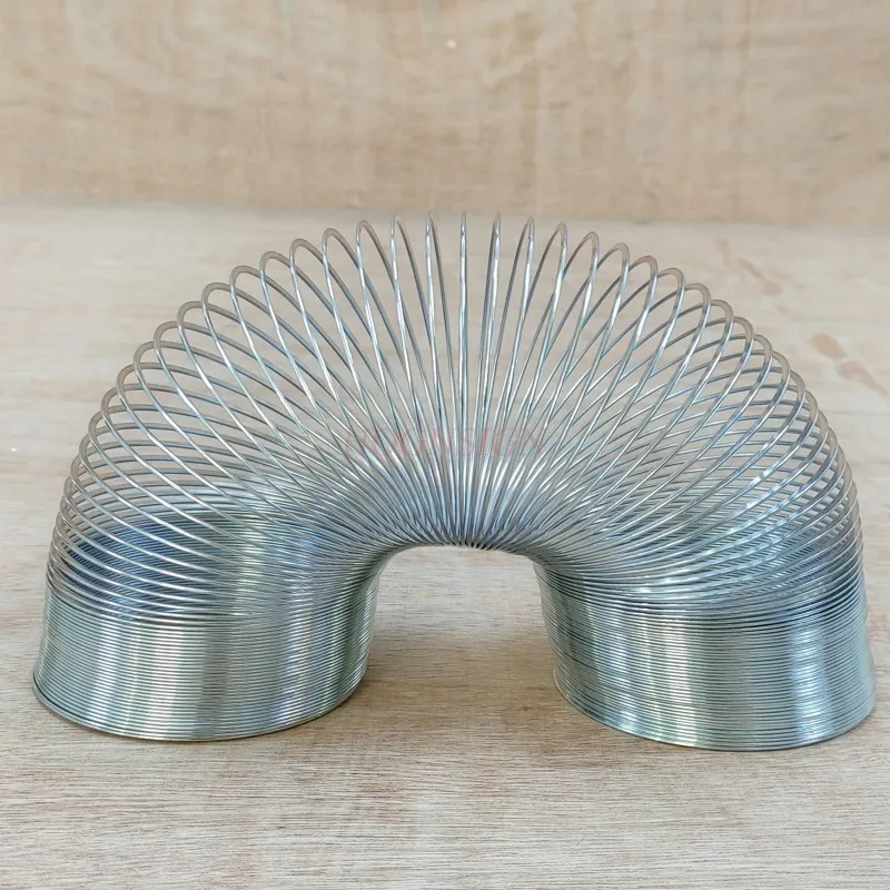 

80mm Density Wave Spring Flat Steel Metal Rainbow Circle Physics Equipment Teaching Aids Children Gift Kids Science Toys