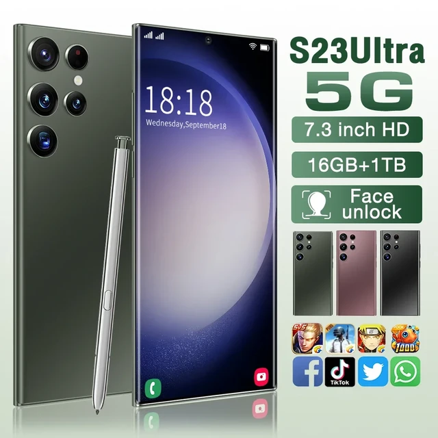 S23 Ultra 5G Smartphone 7.3 16GB+1TB Unlocked Dual SIM Android