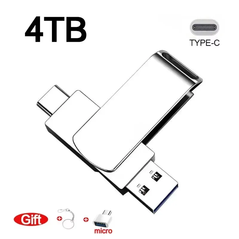 Chiavetta USB 3.2 Chiavetta USB Per Trasferimento Ad Alta Veloc&agrave; Da 16 TB Disposivi Di Archiviazione Impermeabili Di Grande Capac&agrave; Da 2 TB 2025 Nuovo