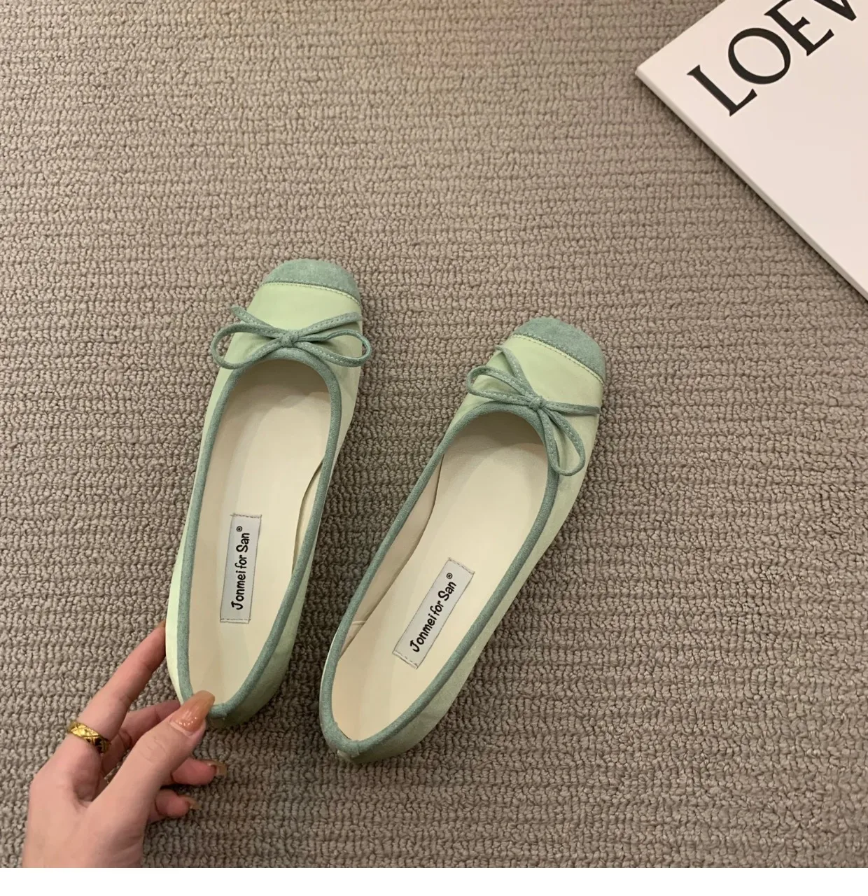 Brand New Flats Shoes Women Low Heel Ballet Square Toe Shallow Shoe Slip On Loafer Round Toe Ballet Flat Shoes zapatos