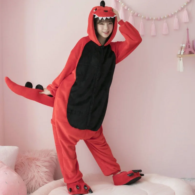 One Piece Pajamas Fluffy Pajamas Halloween Cosplay Costumes Long Sleeve Kigurumi Adult Flannel Anime Cartoon Nightgowns Adult