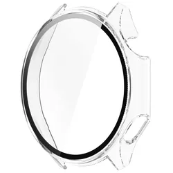 Universal Tempered Glass Protective Bumper Shell for Oneplus Watch 3 (Transparent)