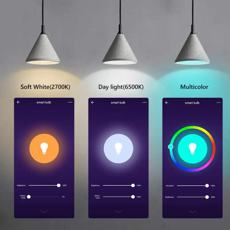 Tuya WiFi Smart Led Bulb BR30 13W E26 100-240V RGB Light Smart Home LIfe APP Control Works Alexa Google Home