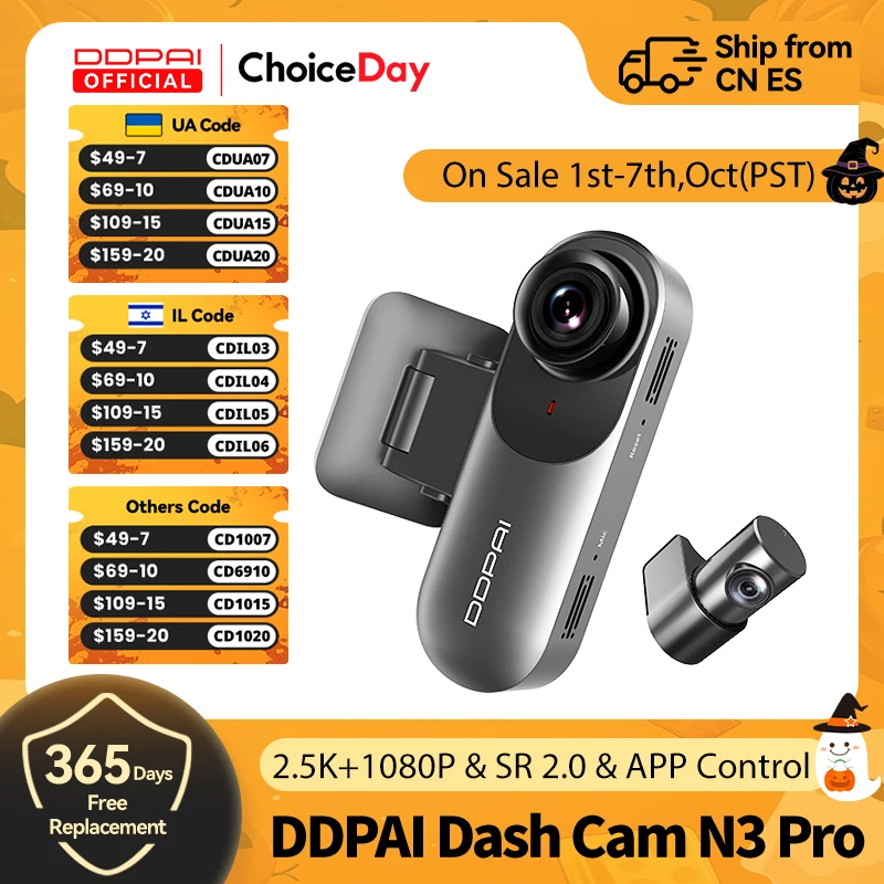 Ddpai Mini Ddpai Dash Cam N3 DDPAI Dash Camera Mola N3 Pro Car Cam