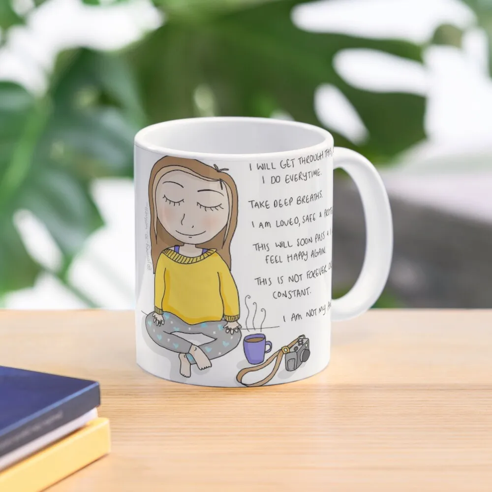 

Anxiety Coping Statements Coffee Mug Tea Cups Ceramic Cups Mug