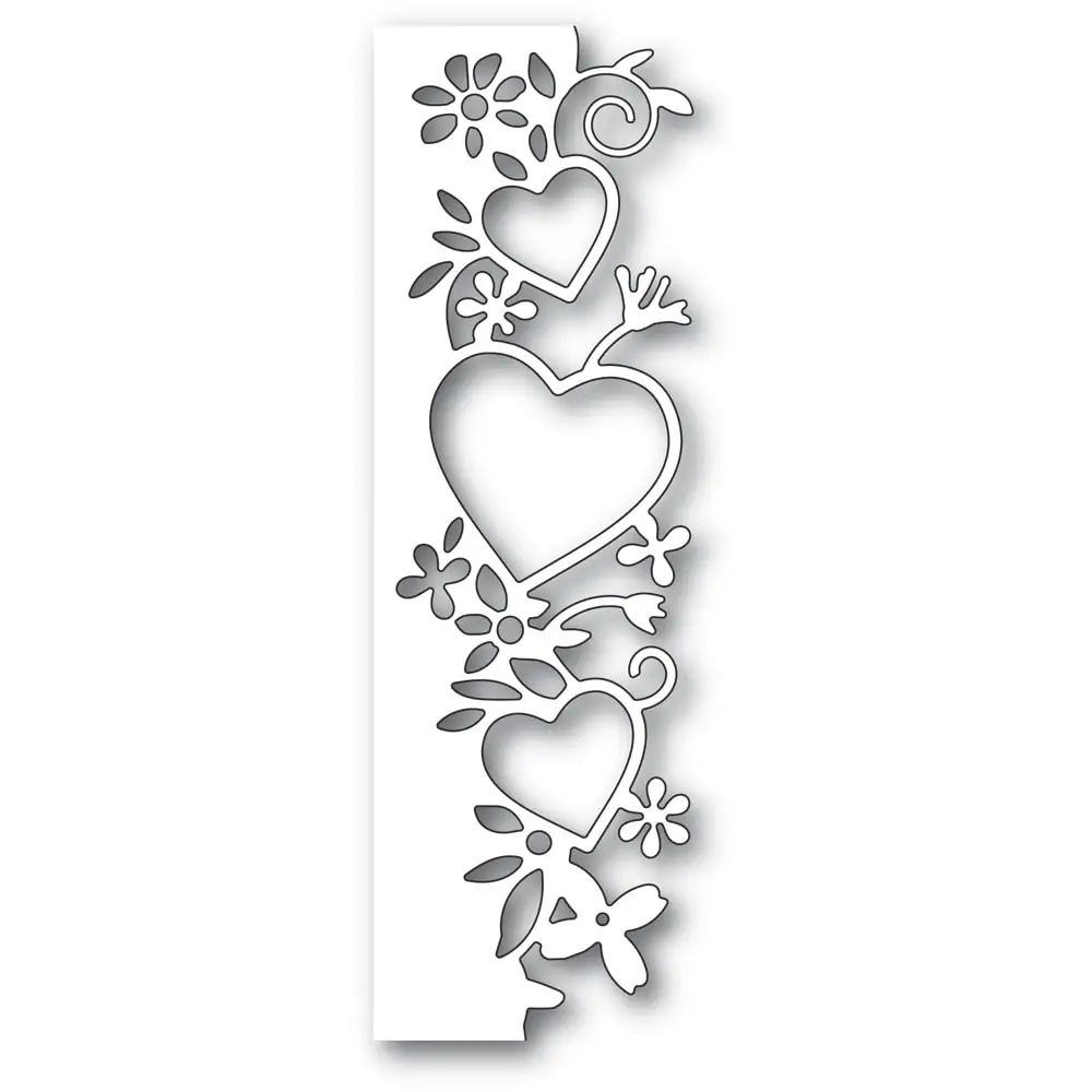 Wild At Heart Border Metal Cutting Muore Per Il Nuovo Arrivo 2022 Scrapbooking Valentine Frame Card Craft Supplies No Stamp