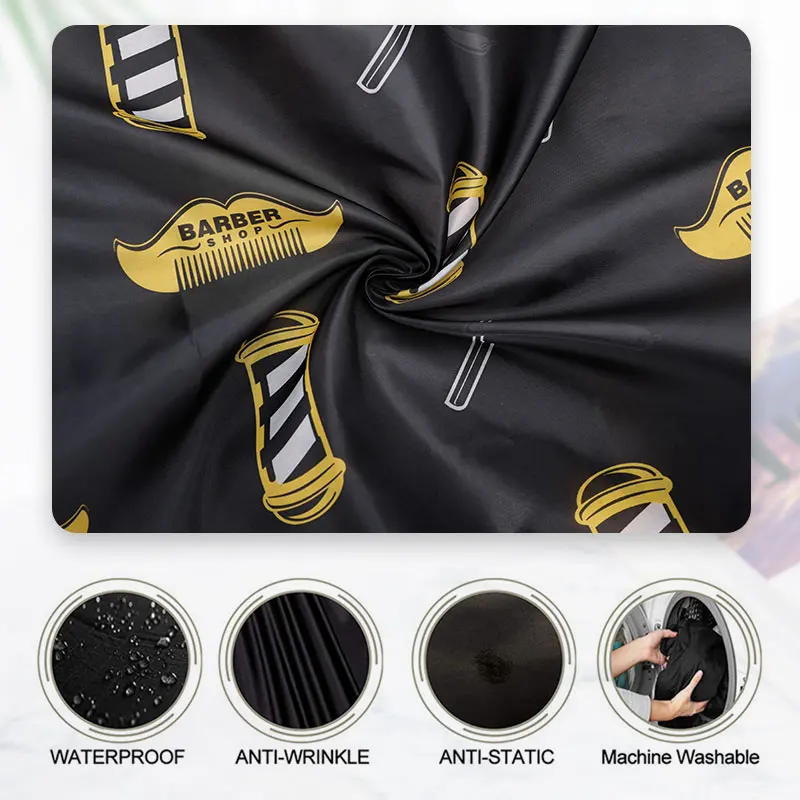 Haircutting Capes Antistatic Barber Hairdresser  Pattern Gown Waterproof Hairstyling Cloth Barbershop Styling Supplies Tools 5