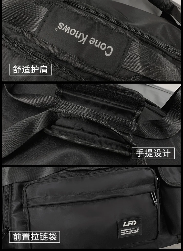 Elegante nylon sporttasche wasserdichte reisetasche mit großem fassungsvermogen fur herren und damen – Detail 13