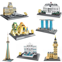 WanGe City – blocs de construction en briques à assembler pour enfants, 2019, compatibles avec l'architecture du Colosseum, londres, Paris, ville, Bridge, pyramide 