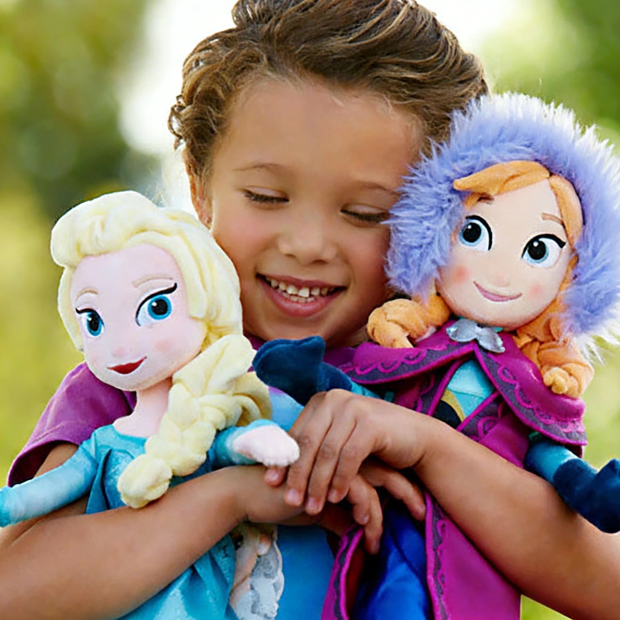 Peluches Elsa & Anna La Reine des Neiges - Douceur pour enfants