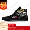 Japanese Anime Initial D High Top Sneakers Mens Womens Teenager High Quality Canvas Sneaker Casual Couple Shoes Custom Shoe 1