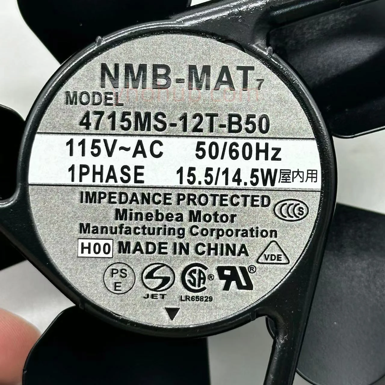 4715ms-12t-b50 00 ac 115v 15.5w 120x120x38mm