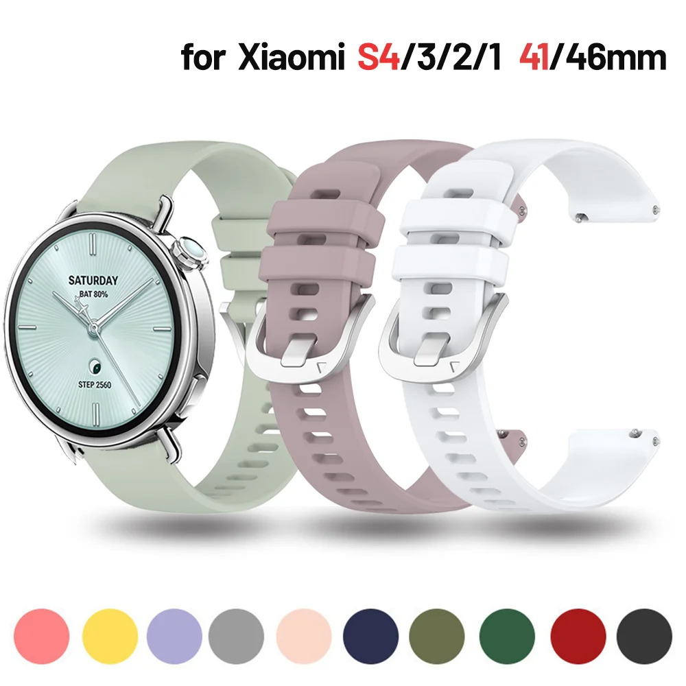 Silicone Watch Strap - Adjustable 18mm/20mm/22mm Watchband Bracelet