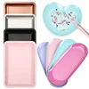 New Stainless Steel Cosmetic Storage Tray Heart Shape Nail Art Equipment Plate Surgical Dental Salon Manicure Tools 1